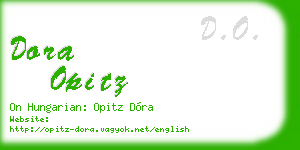 dora opitz business card